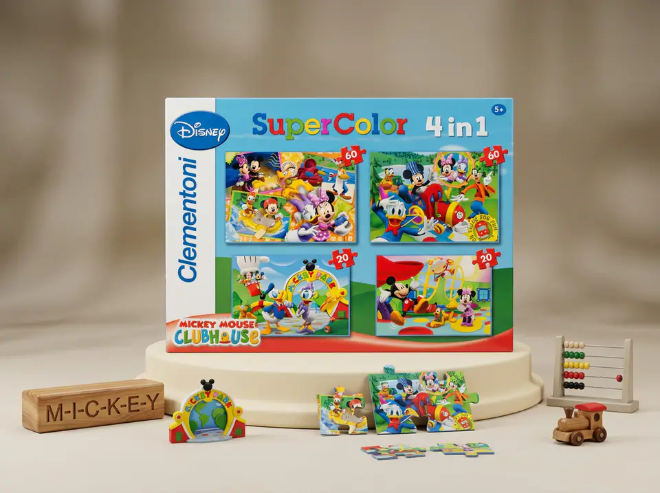 disney puzzle 4 in1 club house (clementoni)