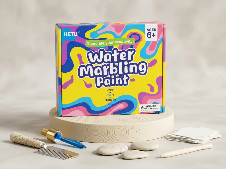 water marbeling paint