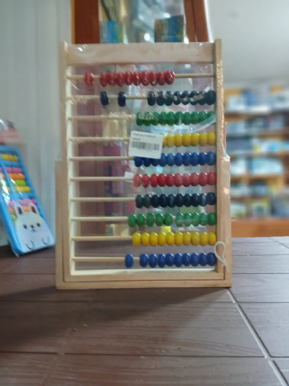 wooden shelves abacus, medium wood