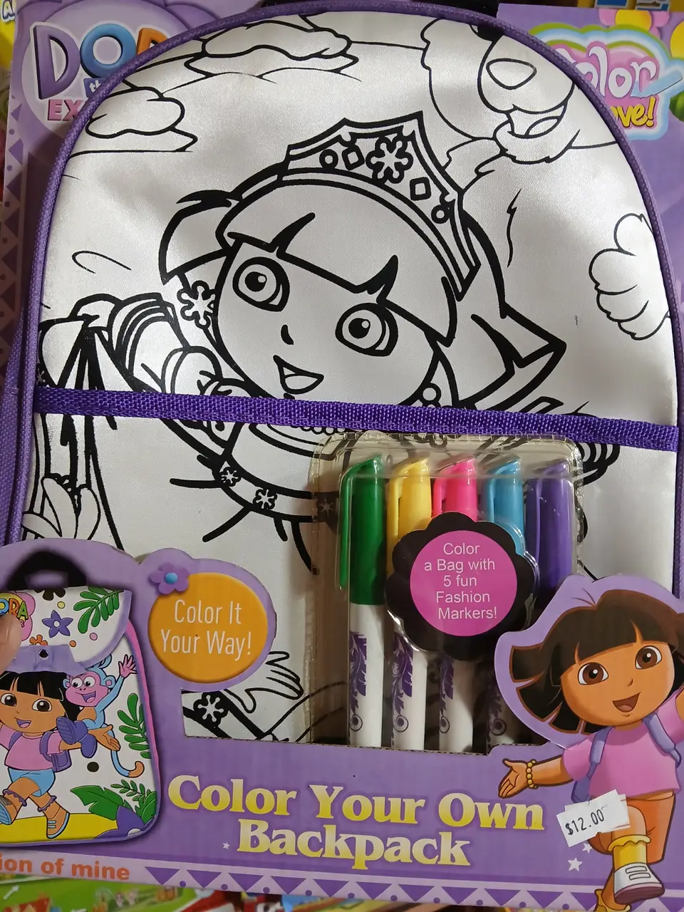 Color your bag, dora