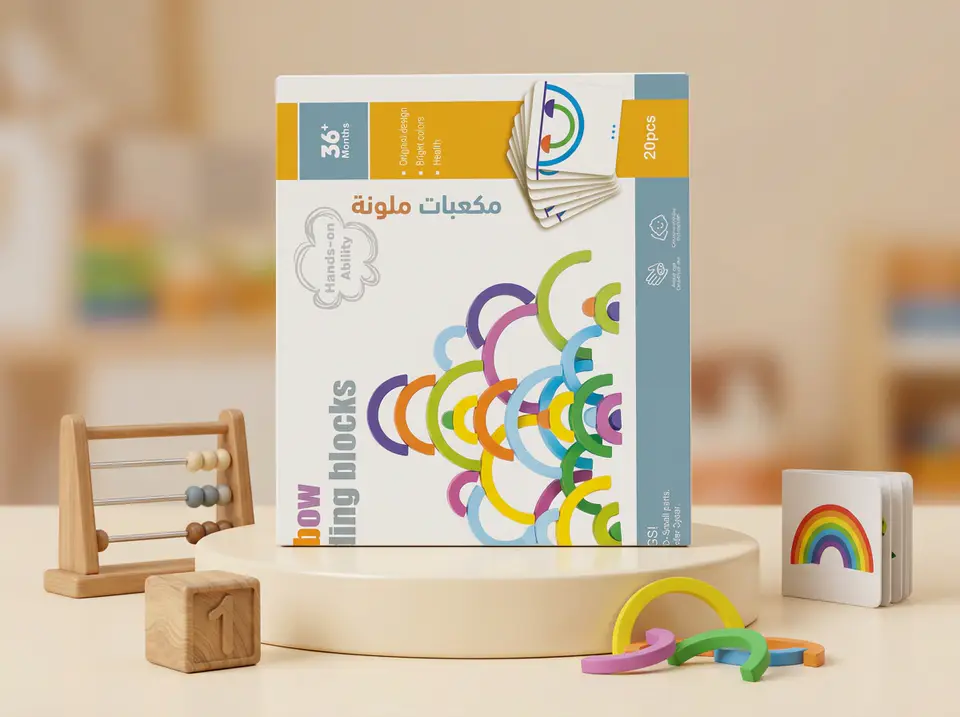 مكعبات ملونة Rainbow blocks