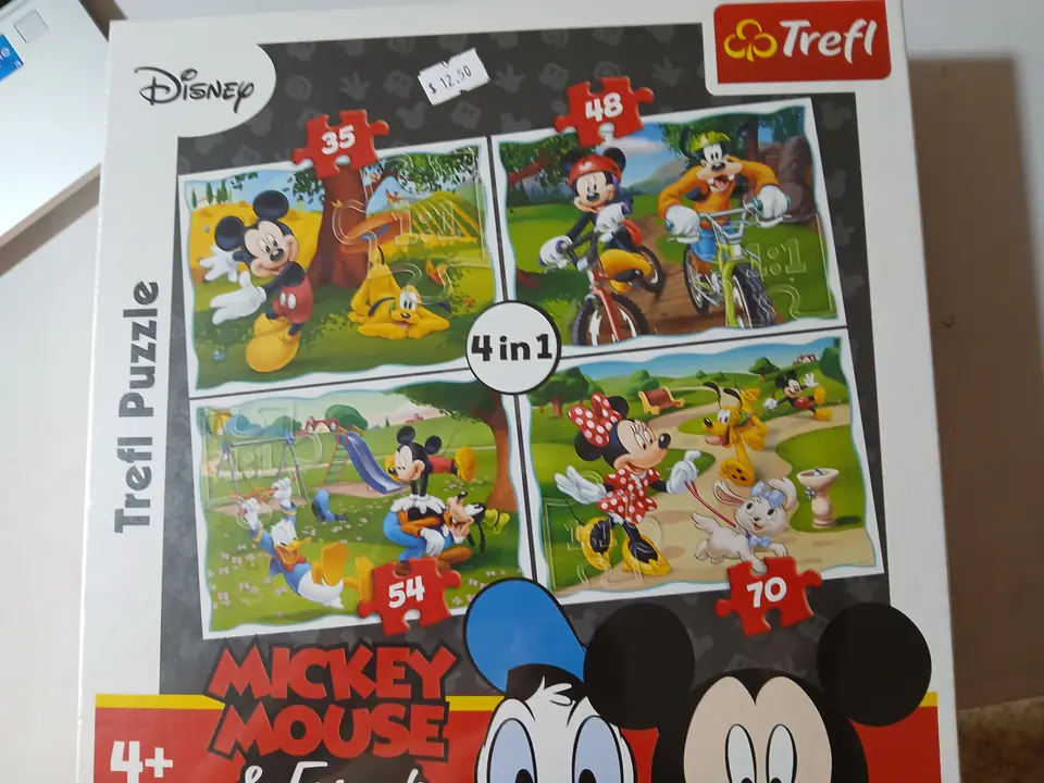 Trefl disney puzzle 4in1 (mickey)