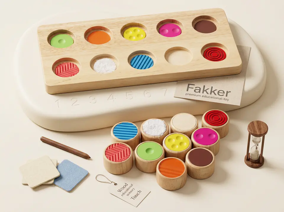 Wood educational sensory Touch