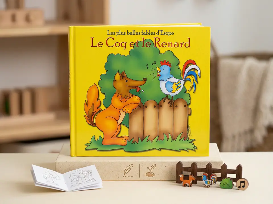 قصة Le coq et le renard