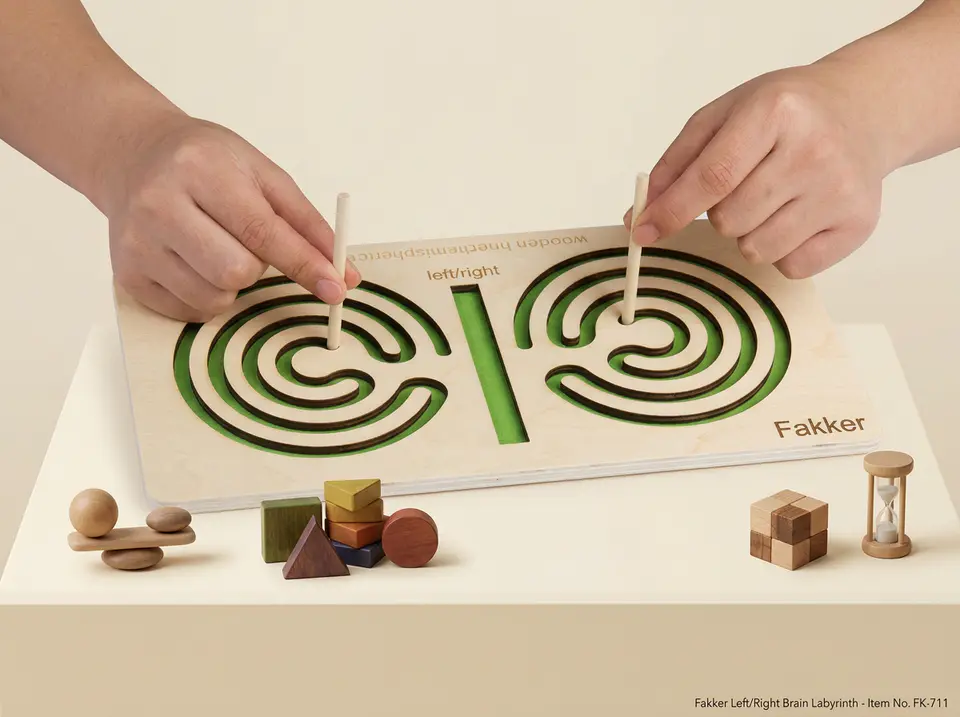 left/right brain wood activity
