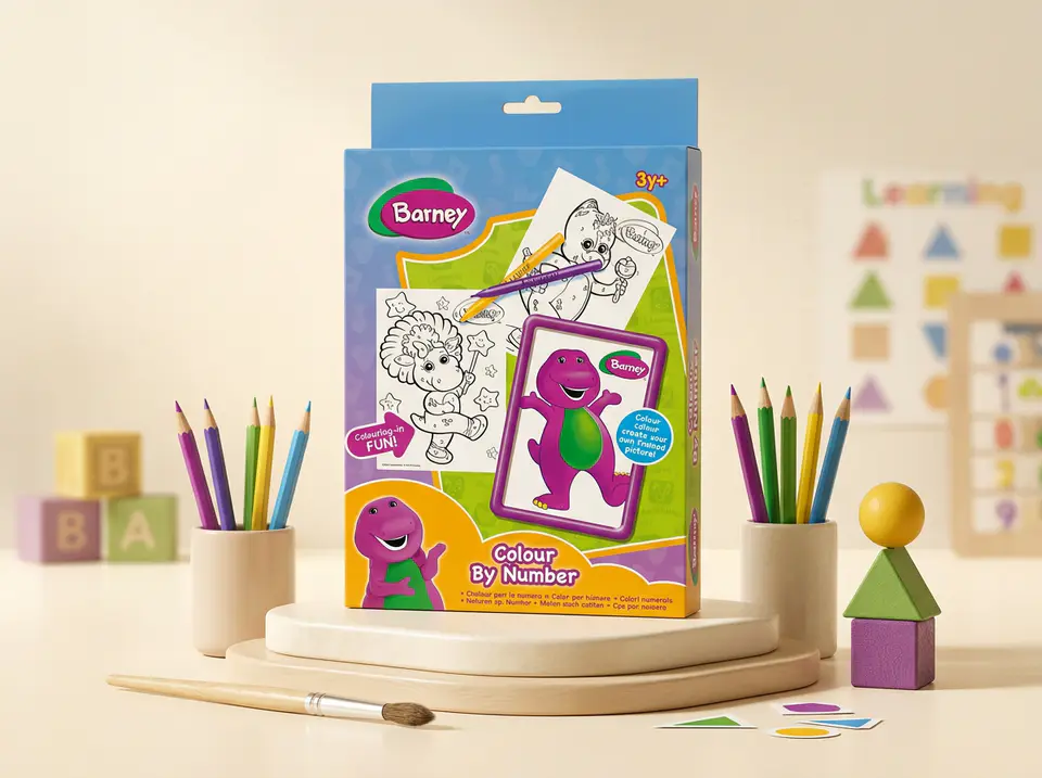 color by number barney