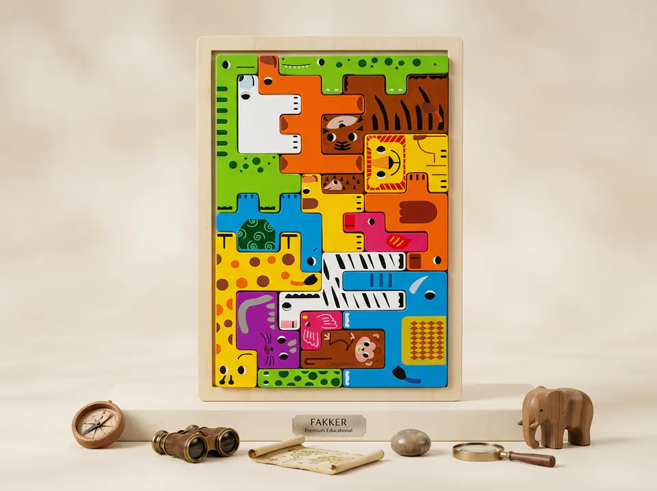 Animals wood puzzle