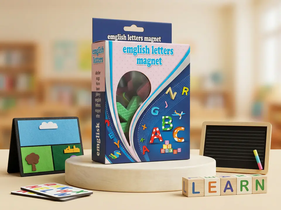 emglish letter magnet
